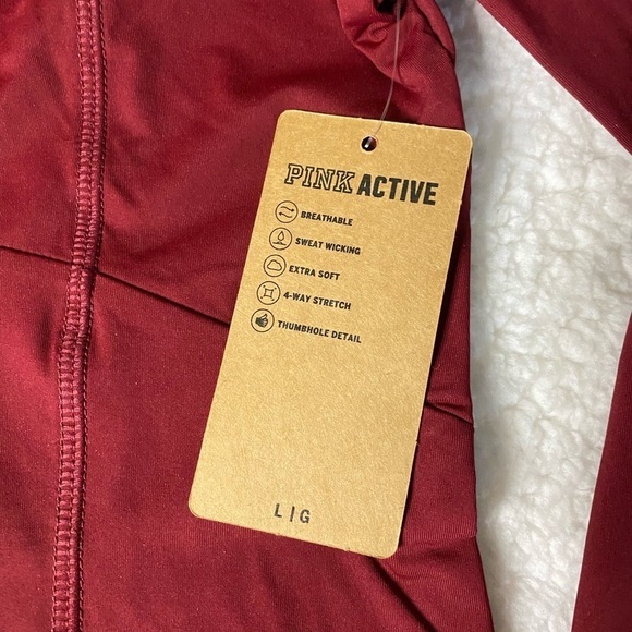 NWT VICTORIA SECRET Pink active PULL OVER SIZE LARGE​​​​​​ - Picture 4 of 6